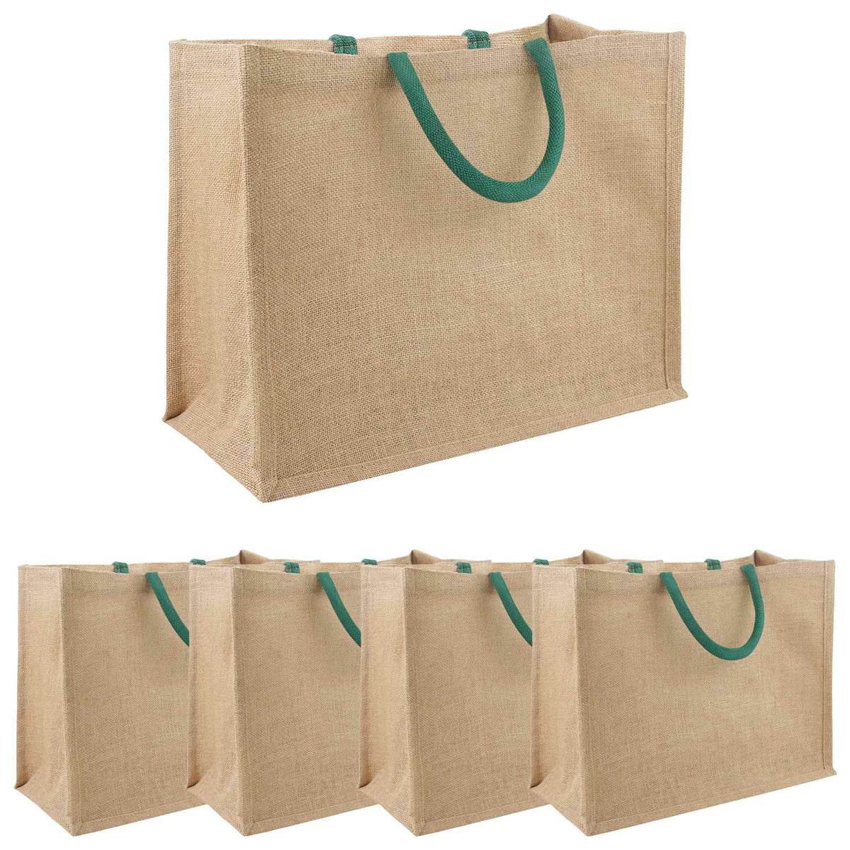 Jute handtassen 5 Natuurlijk en Groen 42 x 33 x 19 cm is nu te koop bij PeponiXL, paradijselijk wonen!