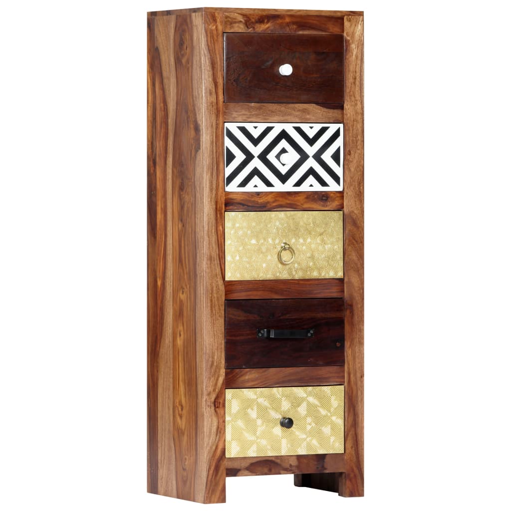Bijzetkast 40x30x110 cm massief acaciahout is nu te koop bij PeponiXL, paradijselijk wonen!