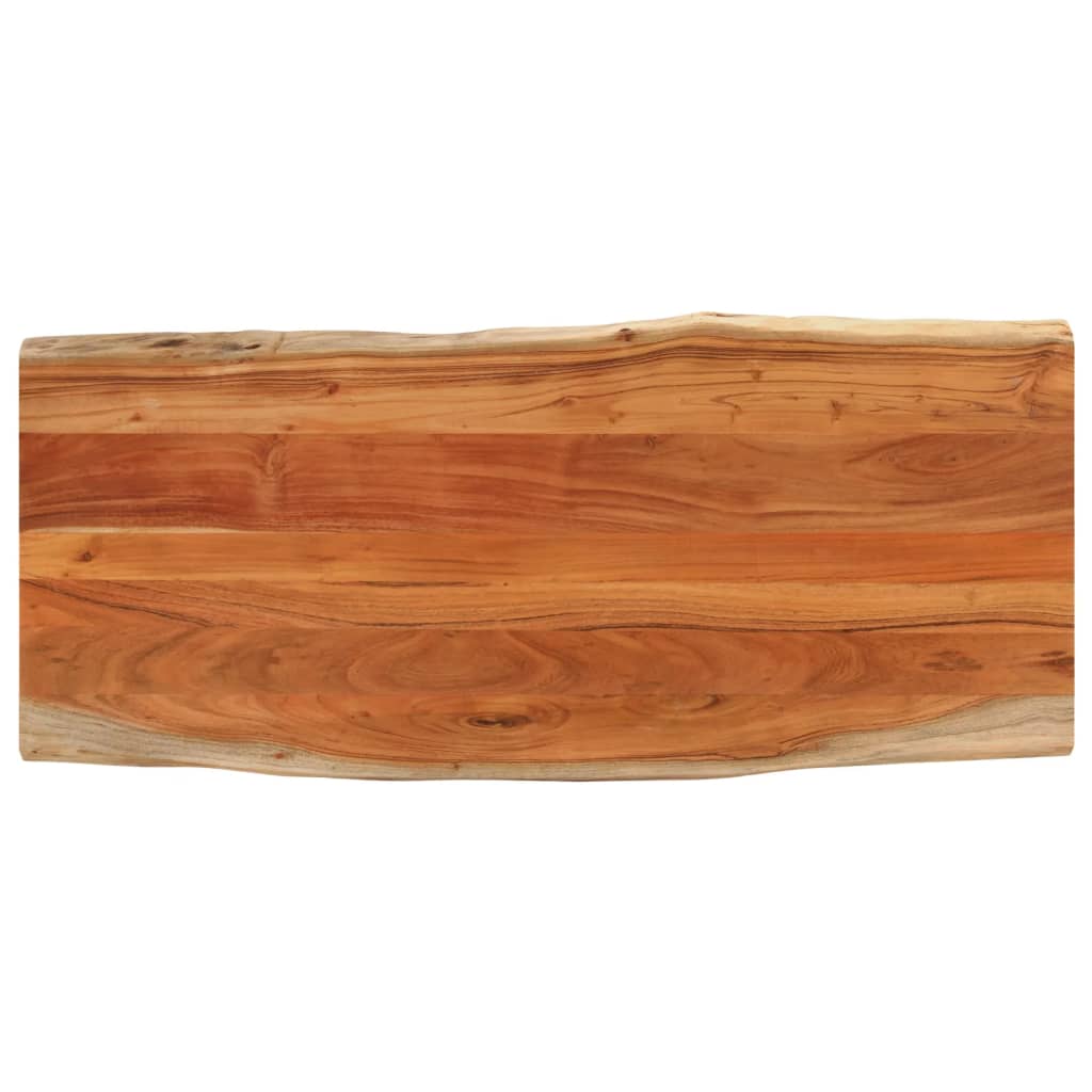Tafelblad rechthoekig natuurlijke rand 140x60x3,8 cm acaciahout is nu te koop bij PeponiXL, paradijselijk wonen!
