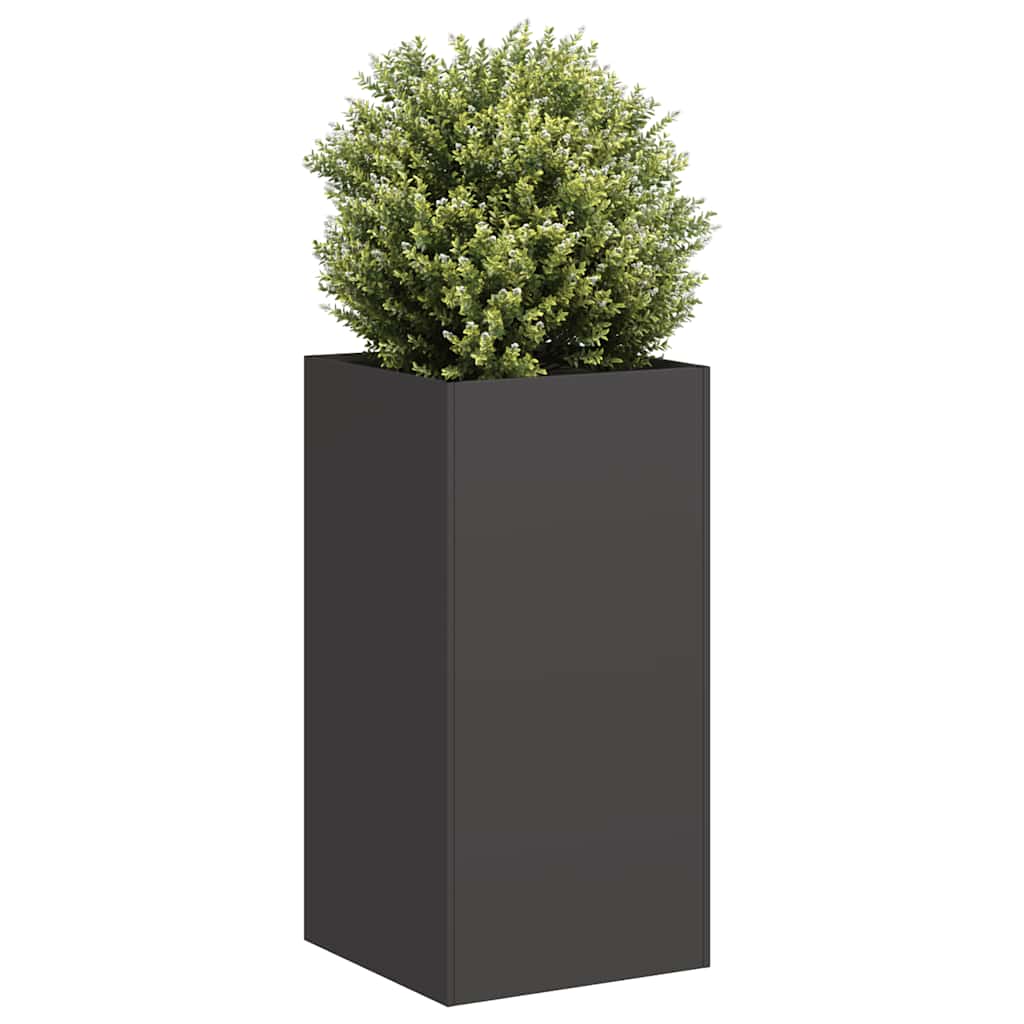 Plantenbak 40x40x80 cm koudgewalst staal zwart is nu te koop bij PeponiXL, paradijselijk wonen!