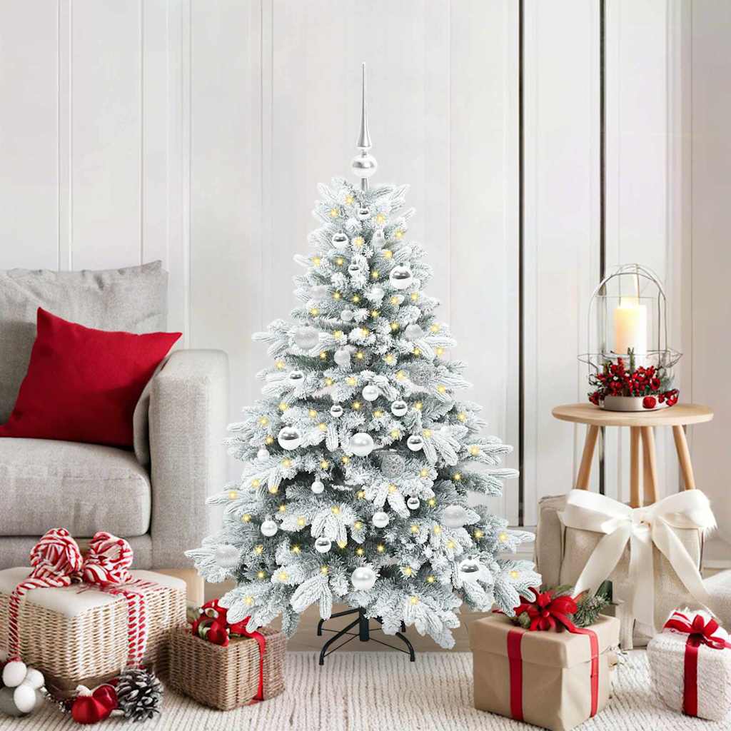 Kunstkerstboom met 150 LED met standaard Wit 120 cm PE en PVC is nu te koop bij PeponiXL, paradijselijk wonen!