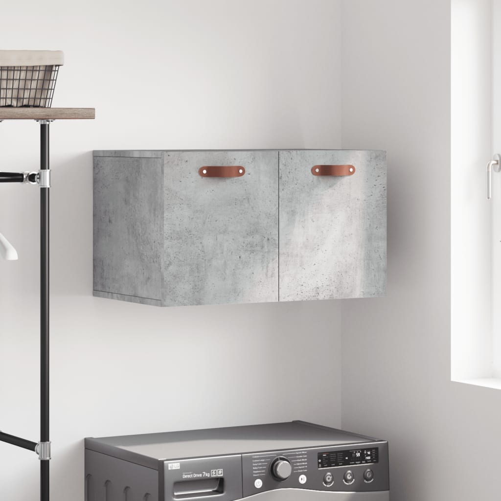 Wandkast 60x36,5x35 cm bewerkt hout betongrijs is nu te koop bij PeponiXL, paradijselijk wonen!
