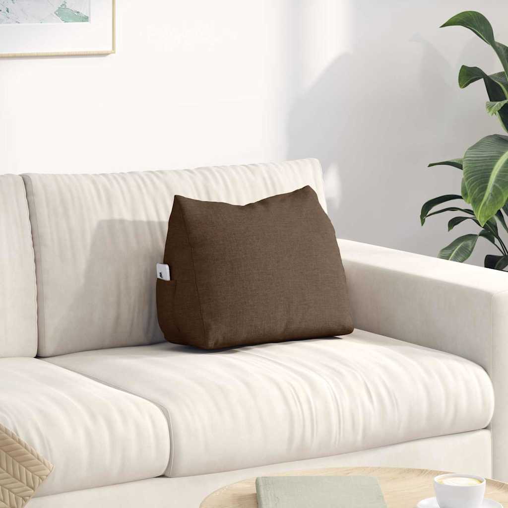 Rugkussen Bruin 45 x 20 x 35 cm Stof is nu te koop bij PeponiXL, paradijselijk wonen!