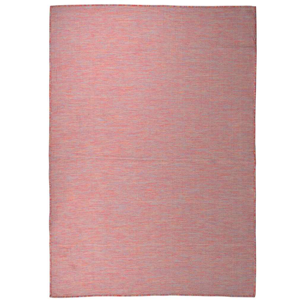 Buitenkleed platgeweven 140x200 cm rood is nu te koop bij PeponiXL, paradijselijk wonen!
