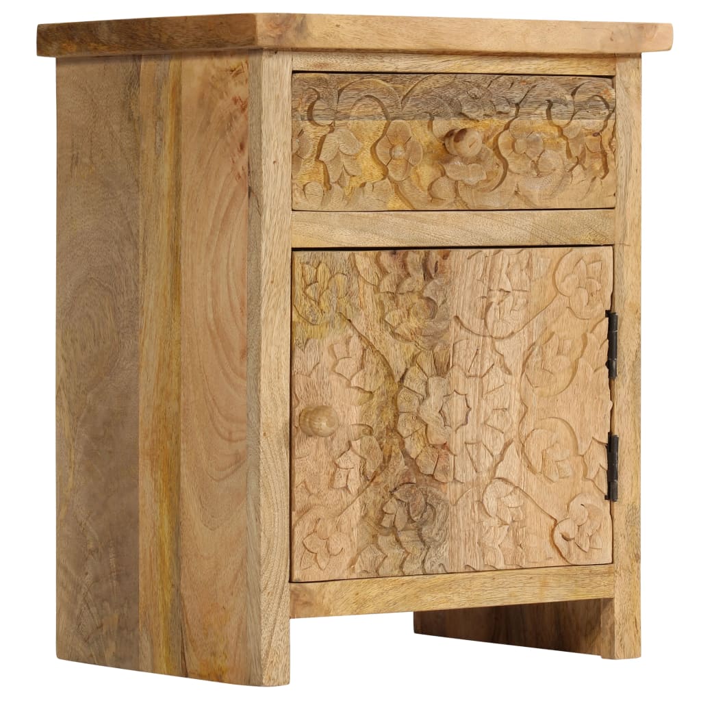Nachtkastje 40x30x50 cm massief mangohout is nu te koop bij PeponiXL, paradijselijk wonen!