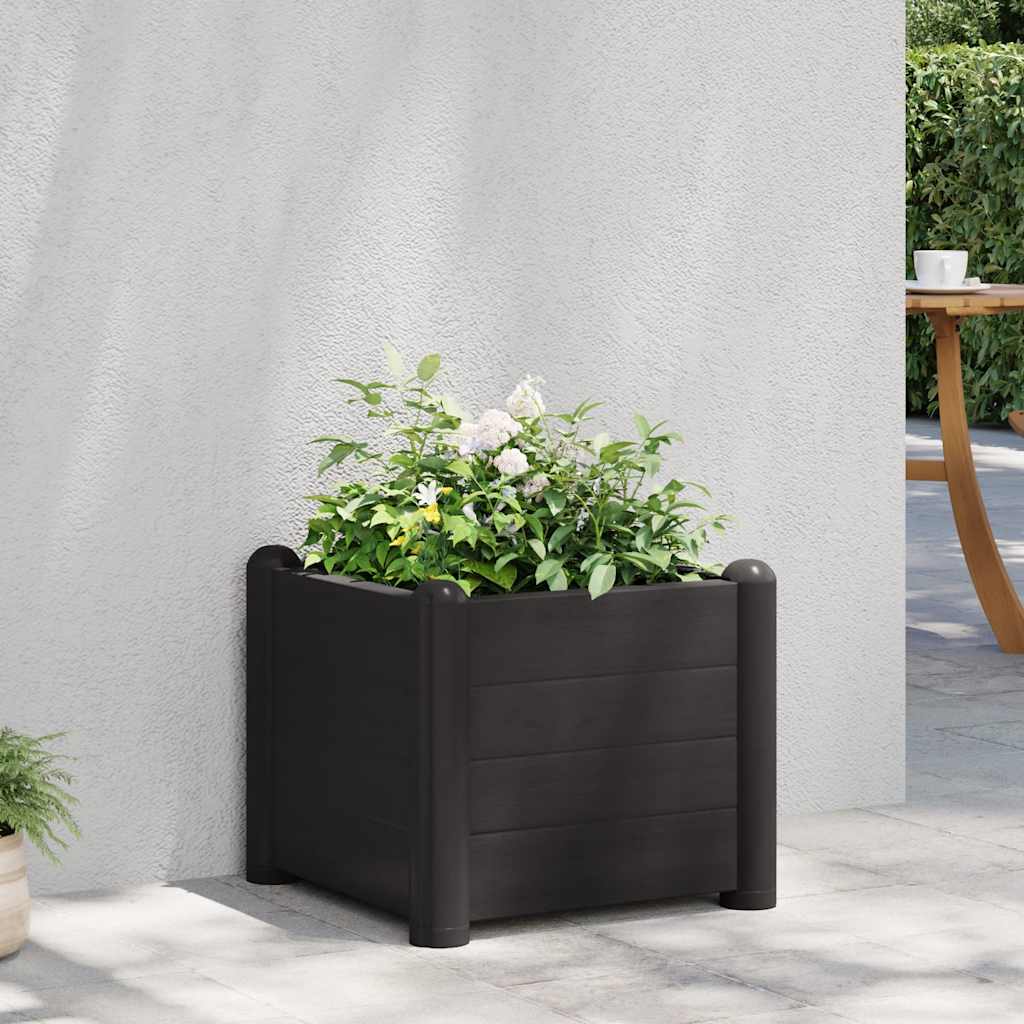 Plantenbak verhoogd 43x43x35 cm PP antraciet is nu te koop bij PeponiXL, paradijselijk wonen!