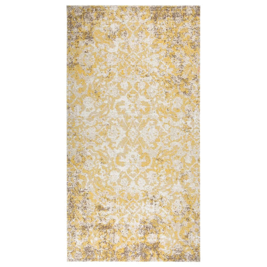 Buitenkleed platgeweven 80x150 cm geel is nu te koop bij PeponiXL, paradijselijk wonen!