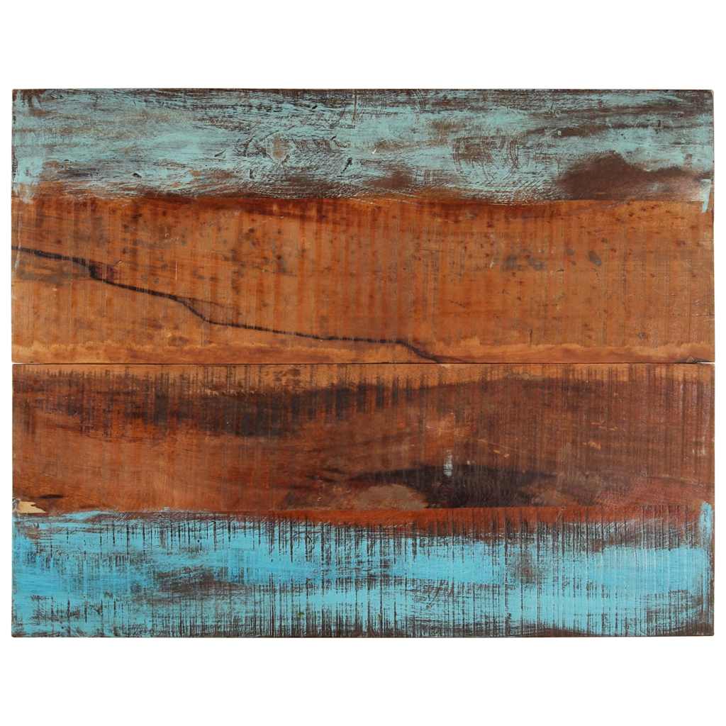 Tafelblad rechthoekig 25-27 mm 70x90 cm massief gerecycled hout is nu te koop bij PeponiXL, paradijselijk wonen!