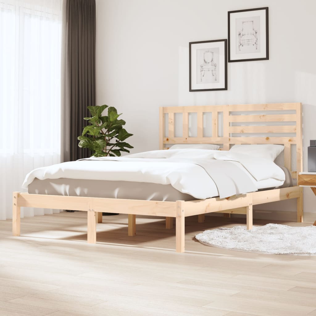 Bedframe massief grenenhout 120x200 cm is nu te koop bij PeponiXL, paradijselijk wonen!