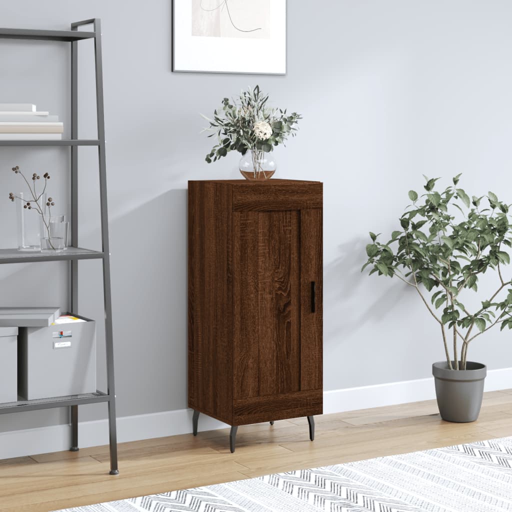 Dressoir 34,5x34x90 cm bewerkt hout bruin eikenkleur is nu te koop bij PeponiXL, paradijselijk wonen!