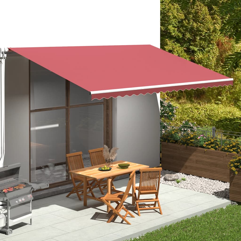 Vervangingsdoek voor luifel 5x3 m bordeauxrood is nu te koop bij PeponiXL, paradijselijk wonen!