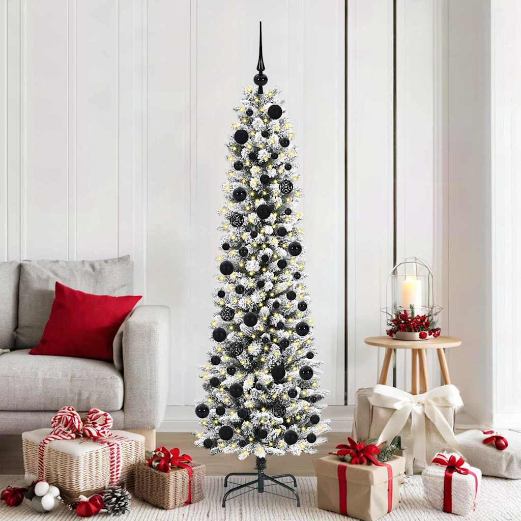 Kunstkerstboom met 300 LED Wit 180 cm PVC en Metaal en Plastic is nu te koop bij PeponiXL, paradijselijk wonen!