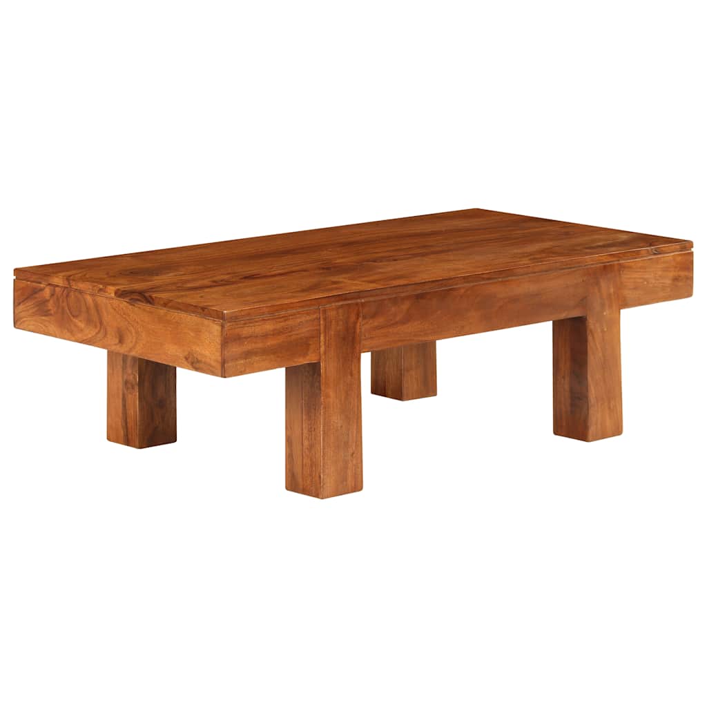 Salontafel 100x50x30 cm massief acaciahout met honingafwerking is nu te koop bij PeponiXL, paradijselijk wonen!