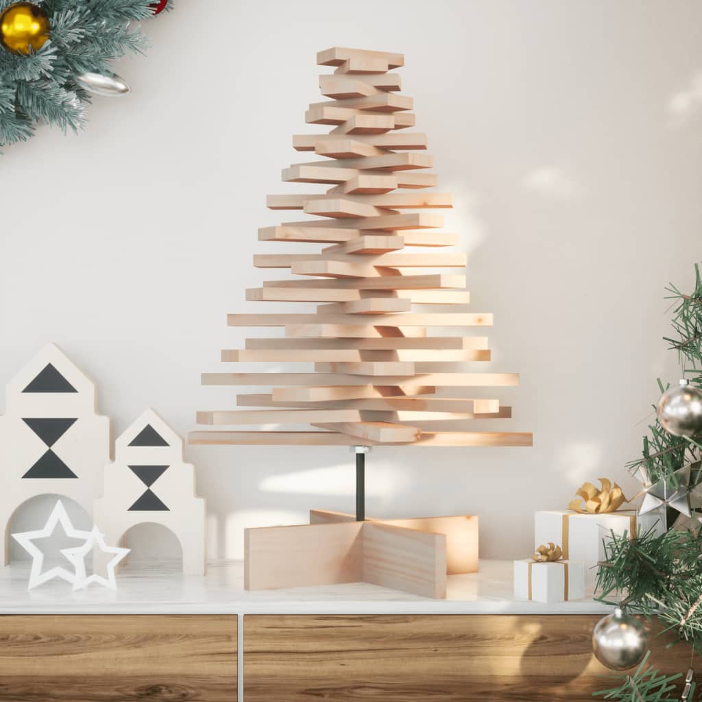 Kerstdecoratie kerstboom 80 cm massief grenenhout is nu te koop bij PeponiXL, paradijselijk wonen!