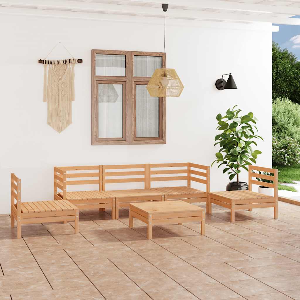6-delige Loungeset massief grenenhout is nu te koop bij PeponiXL, paradijselijk wonen!