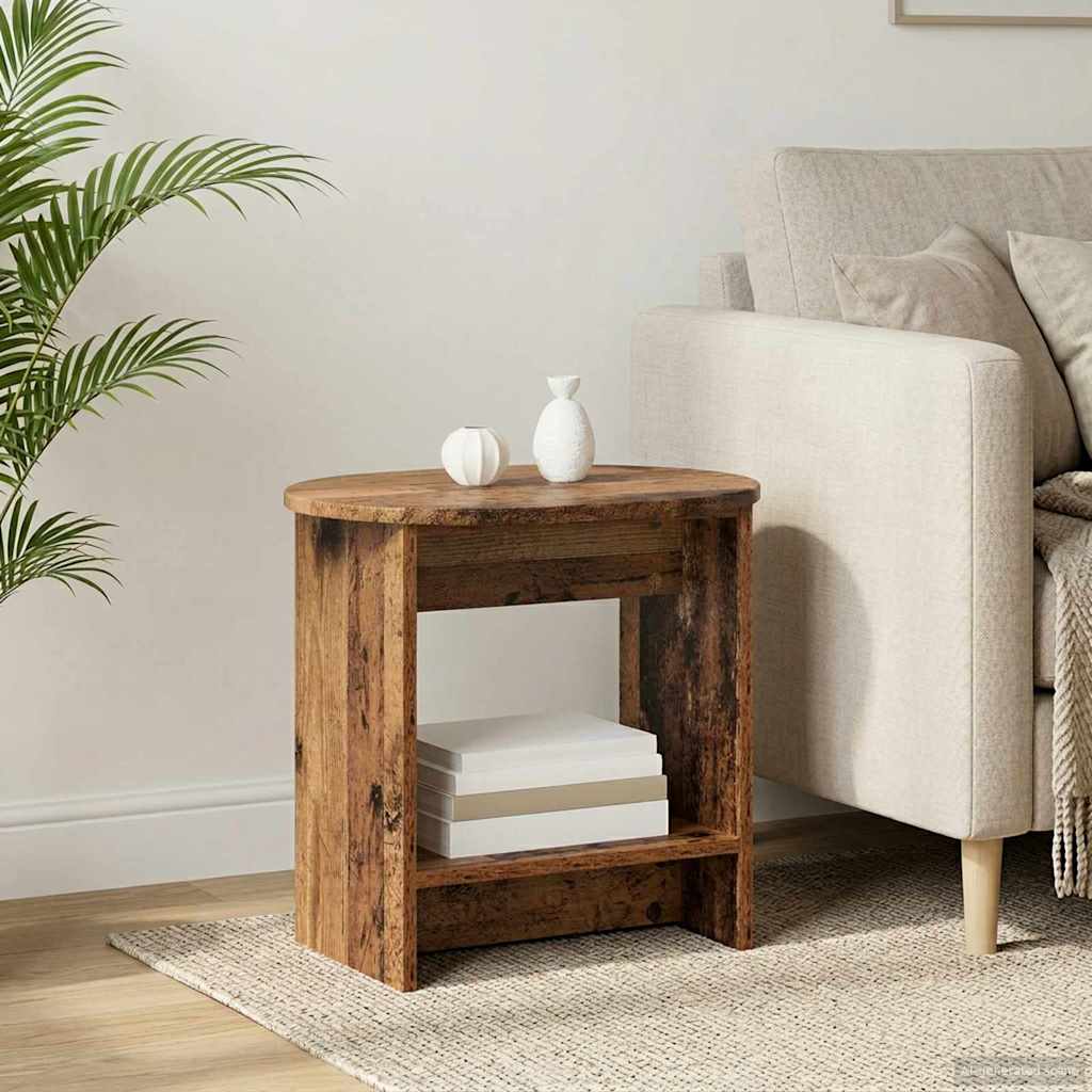 Bijzettafel Oud hout 50 x 39,5 x 55 cm Bewerkt hout is nu te koop bij PeponiXL, paradijselijk wonen!