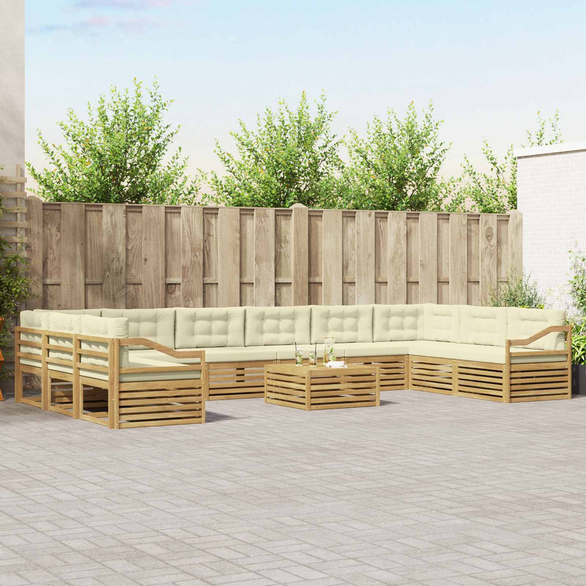 Sofa-Sets Massief Acaciahout is nu te koop bij PeponiXL, paradijselijk wonen!
