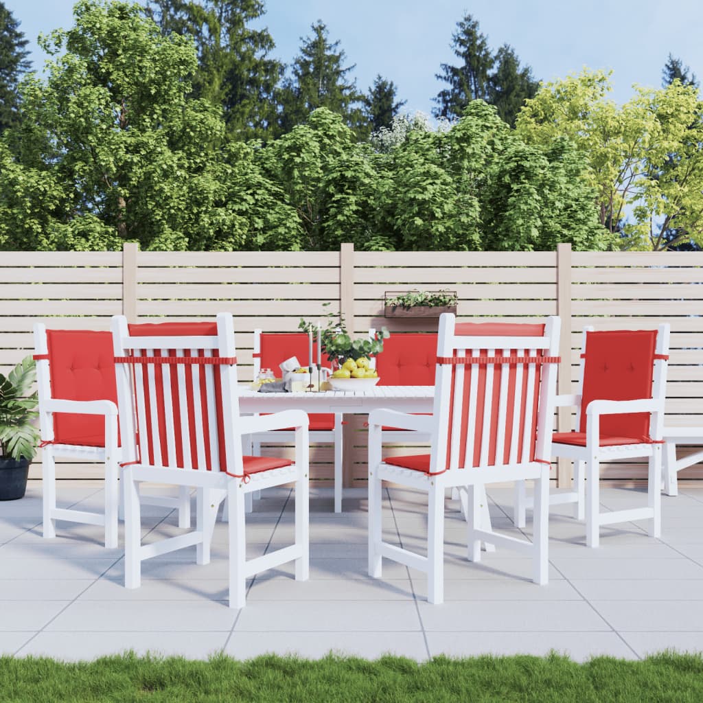 Tuinstoelkussens 6 st 100x50x3 cm oxford stof rood is nu te koop bij PeponiXL, paradijselijk wonen!