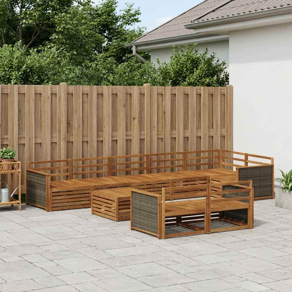 Buiten bankenset 9 pcs is nu te koop bij PeponiXL, paradijselijk wonen!