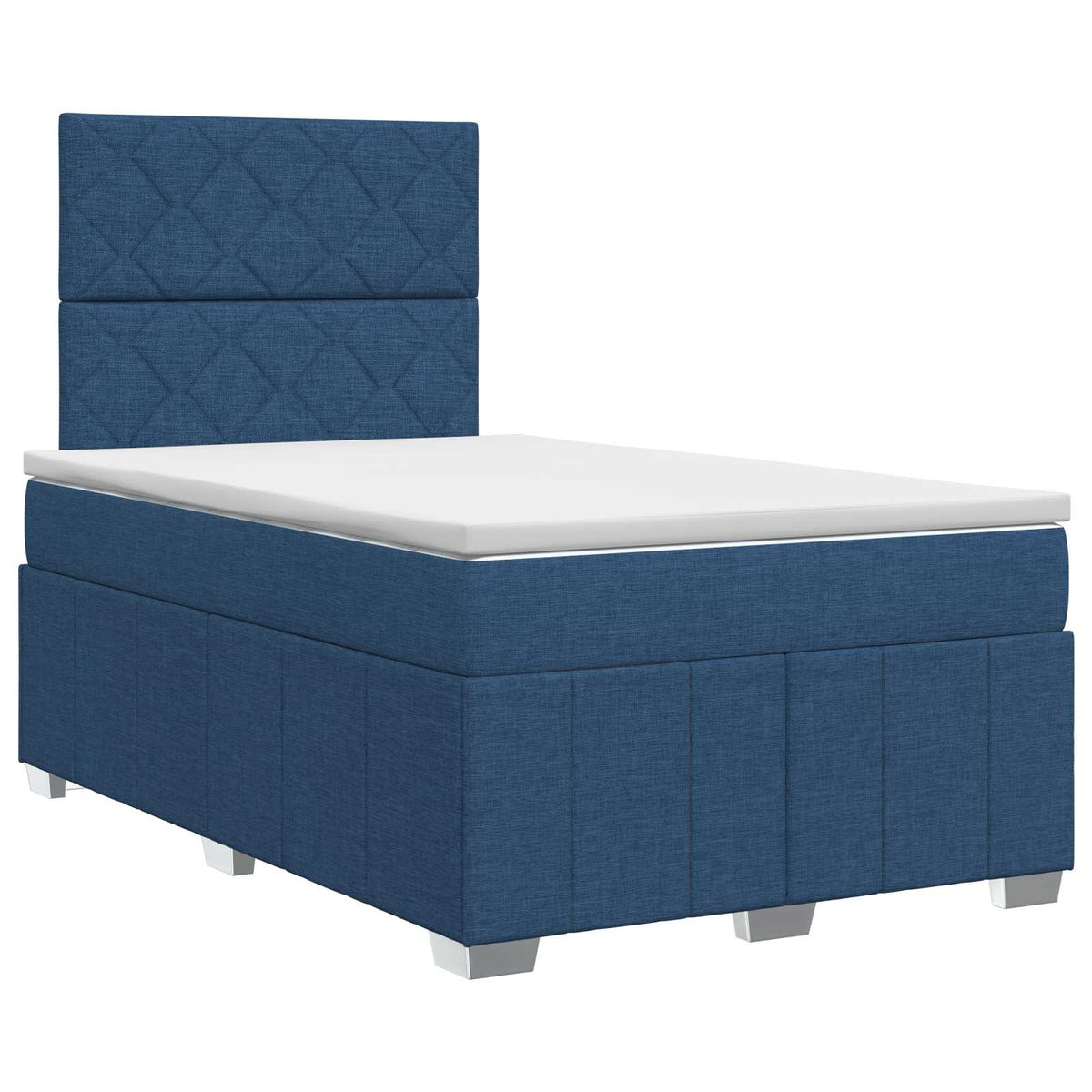 Boxspringbed met matras met hoofdeinde Blauw 120 x 190 cm Stof is nu te koop bij PeponiXL, paradijselijk wonen!