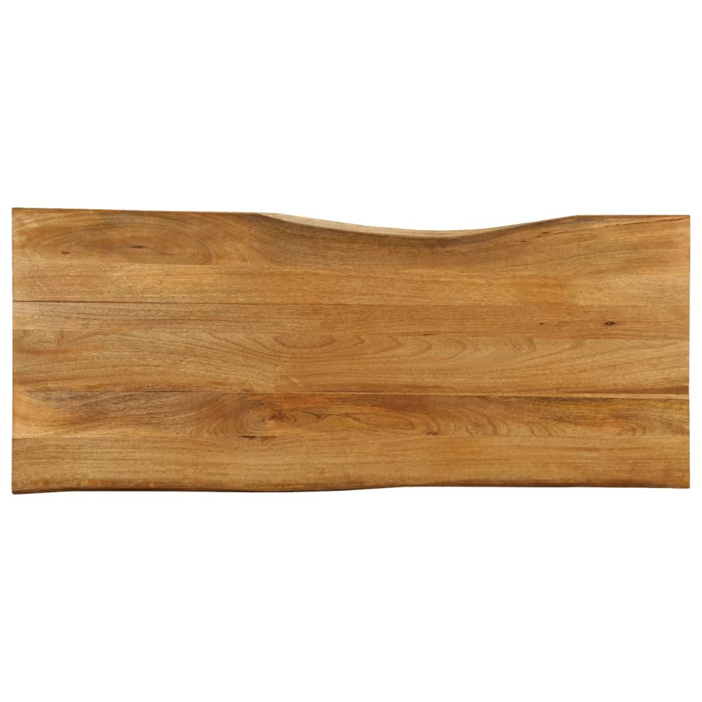 Tafelblad met natuurlijke rand 140x60x3,8 cm massief mangohout is nu te koop bij PeponiXL, paradijselijk wonen!