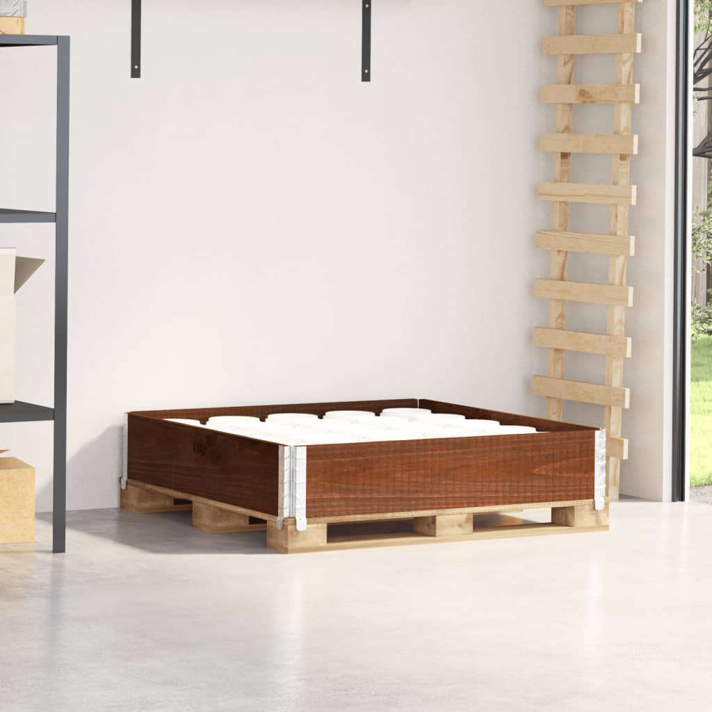 Palletopzetrand 100x100 cm massief grenenhout bruin is nu te koop bij PeponiXL, paradijselijk wonen!