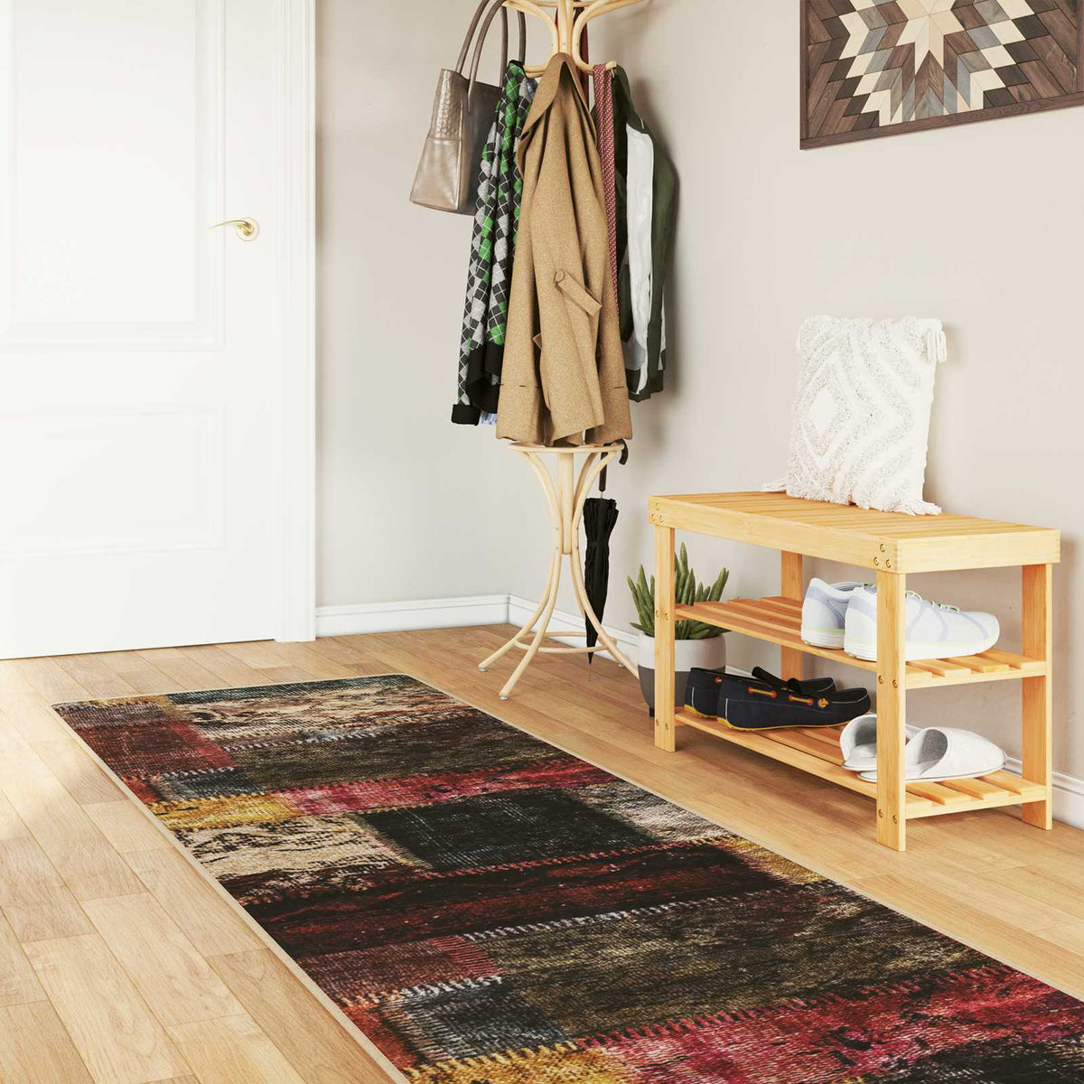 Vloerkleedloper MARSA Multikleur 80 x 350 cm Polyester en PVC is nu te koop bij PeponiXL, paradijselijk wonen!