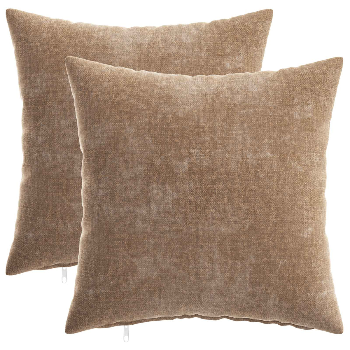 Kussensloop 2 st HEERLEN Bruin 40 x 40 cm Chenille Stof is nu te koop bij PeponiXL, paradijselijk wonen!