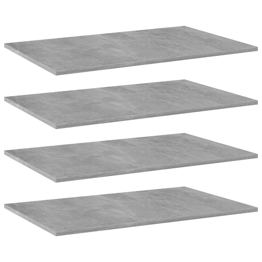 Wandschappen 4 st 80x50x1,5 cm bewerkt hout betongrijs is nu te koop bij PeponiXL, paradijselijk wonen!