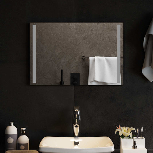LED Badkamer Spiegel Transparant 60 x 40 cm gehard glas is nu te koop bij PeponiXL, paradijselijk wonen!
