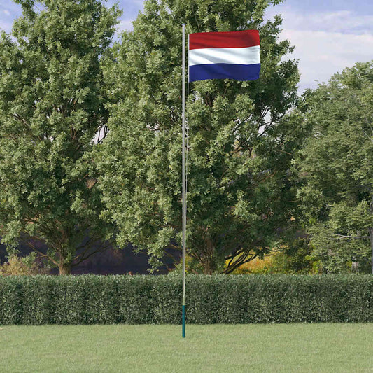 Vlag met vlaggenmast Nederland 6,08 m aluminium is nu te koop bij PeponiXL, paradijselijk wonen!