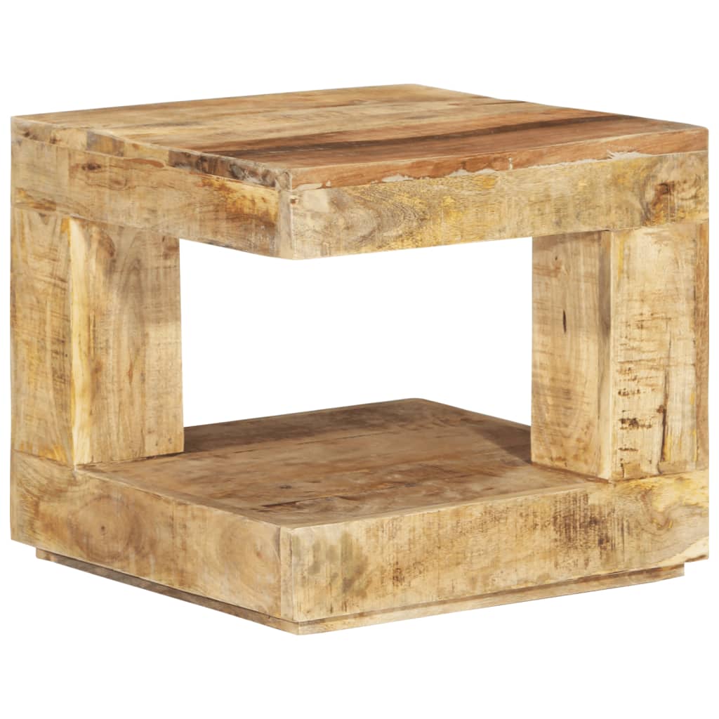 Salontafel 45x45x40 cm massief mangohout is nu te koop bij PeponiXL, paradijselijk wonen!