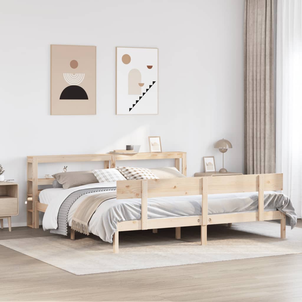 Bedframe zonder matras massief grenenhout 180x200 cm is nu te koop bij PeponiXL, paradijselijk wonen!