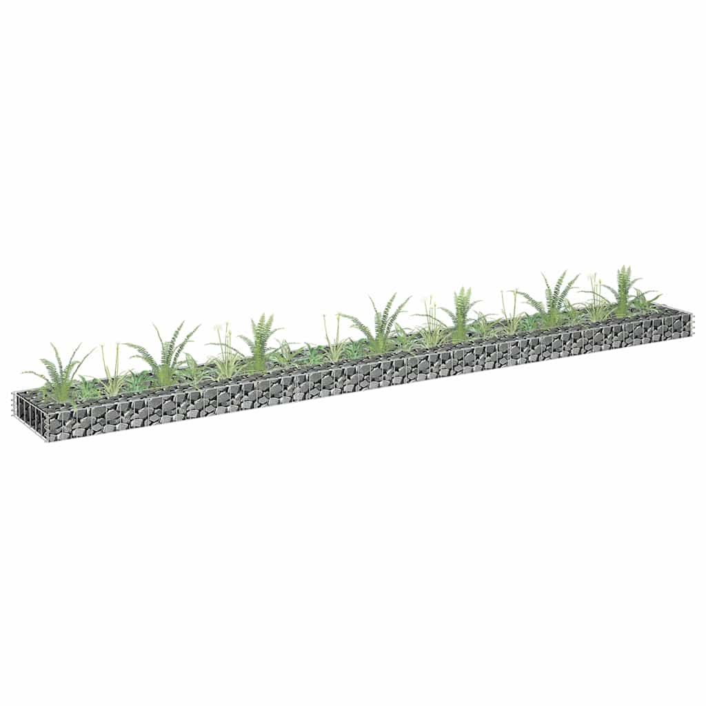 Gabion plantenbak verhoogd 270x30x10 cm gegalvaniseerd staal is nu te koop bij PeponiXL, paradijselijk wonen!
