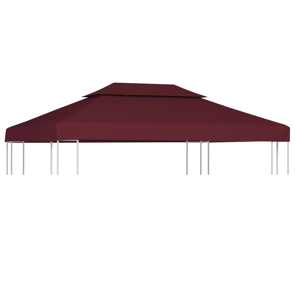 Prieeldak 2-laags 4x3m 310 g/m² bordeaux is nu te koop bij PeponiXL, paradijselijk wonen!