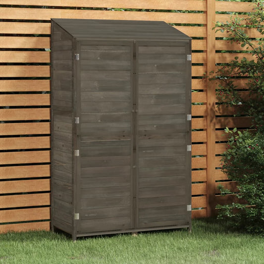 Tuinschuur 102x52x174,5 cm massief vurenhout antracietkleurig is nu te koop bij PeponiXL, paradijselijk wonen!