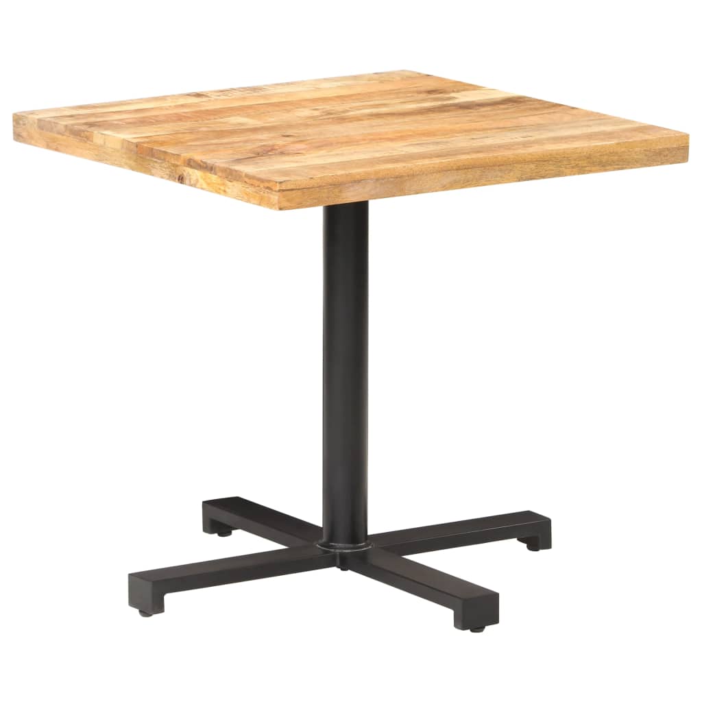Bistrotafel vierkant 80x80x75 cm ruw mangohout is nu te koop bij PeponiXL, paradijselijk wonen!