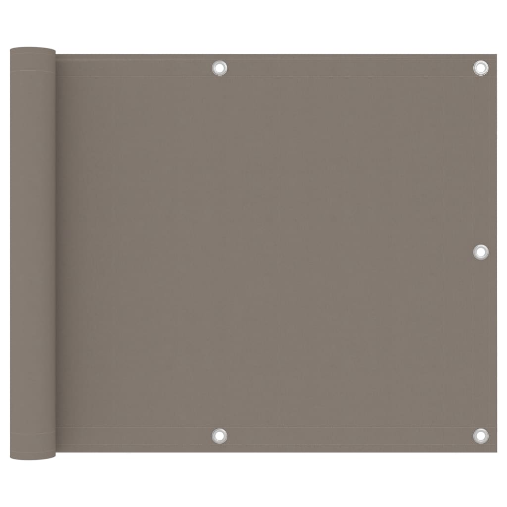 Balkonscherm 75x400 cm oxford stof taupe is nu te koop bij PeponiXL, paradijselijk wonen!