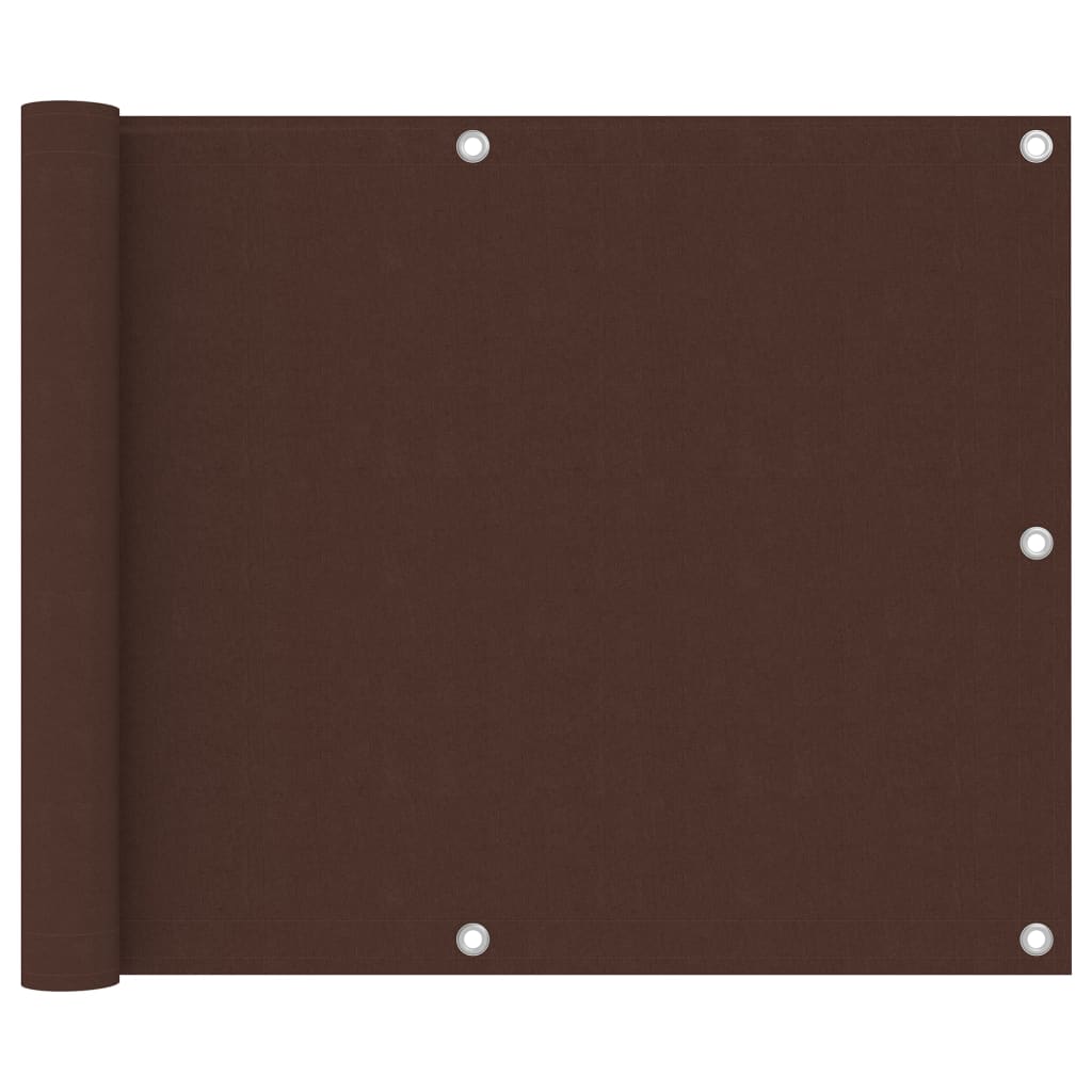 Balkonscherm 75x600 cm oxford stof bruin is nu te koop bij PeponiXL, paradijselijk wonen!