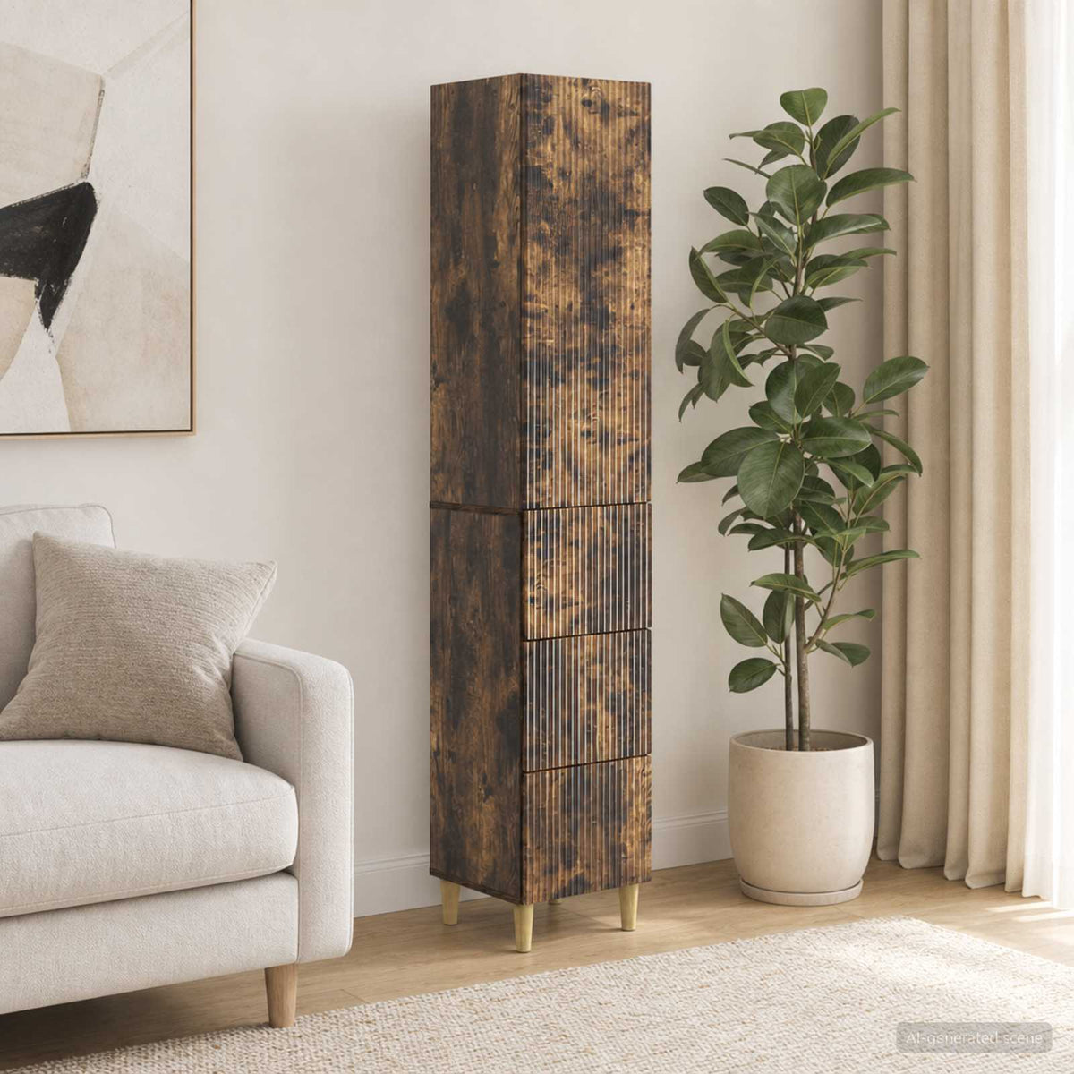 Kastenset 2 pcs 33 x 34,5 x 90 cm Bewerkt hout is nu te koop bij PeponiXL, paradijselijk wonen!