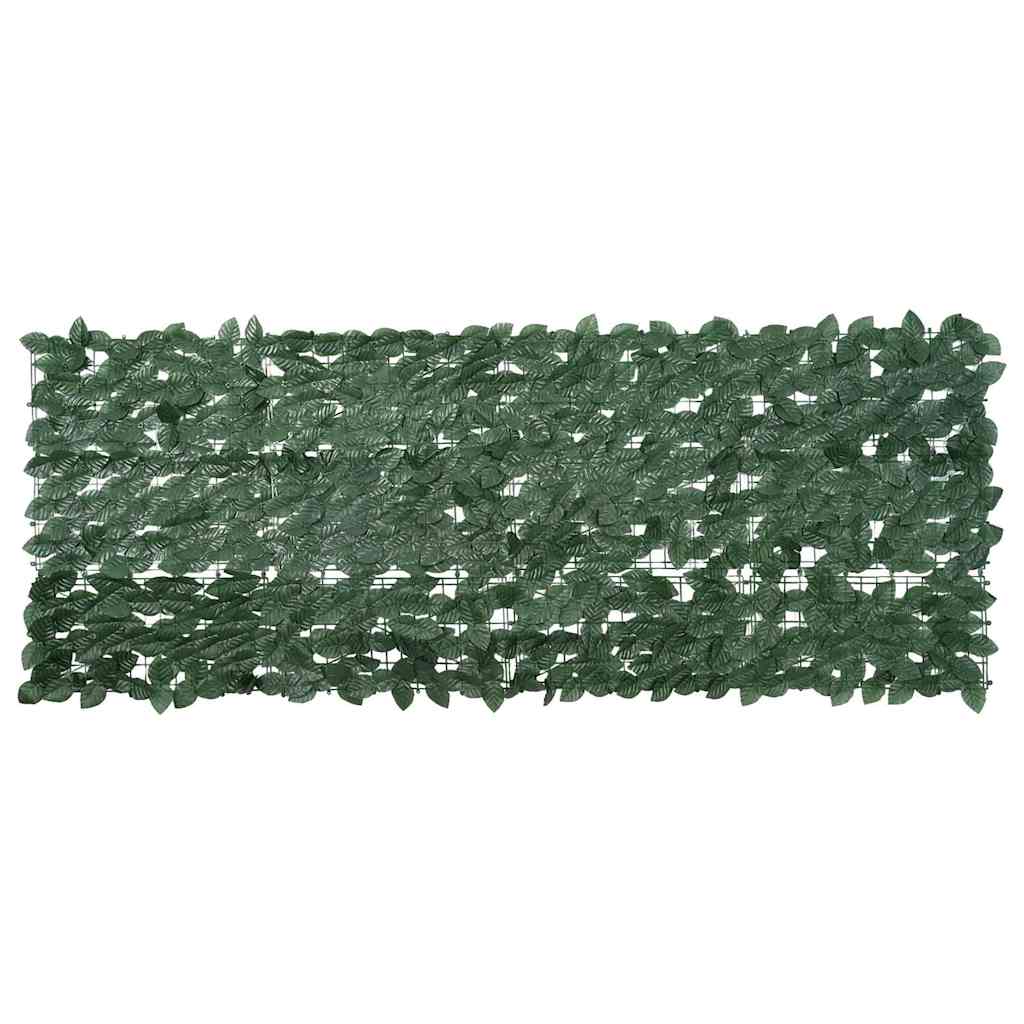 Balkonscherm met donkergroene bladeren 200x75 cm is nu te koop bij PeponiXL, paradijselijk wonen!