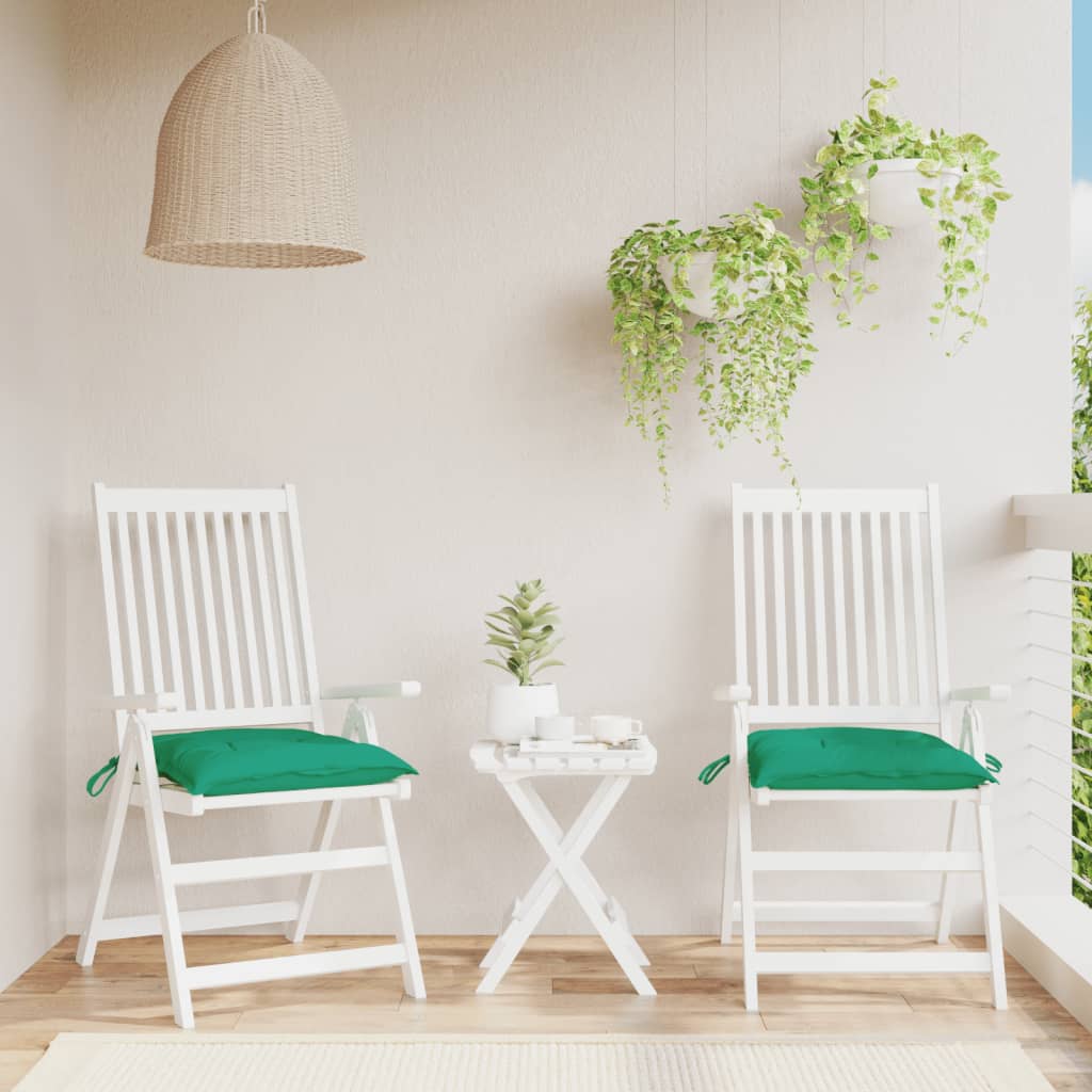 Stoelkussens 2 st 50x50x7 cm oxford stof groen is nu te koop bij PeponiXL, paradijselijk wonen!