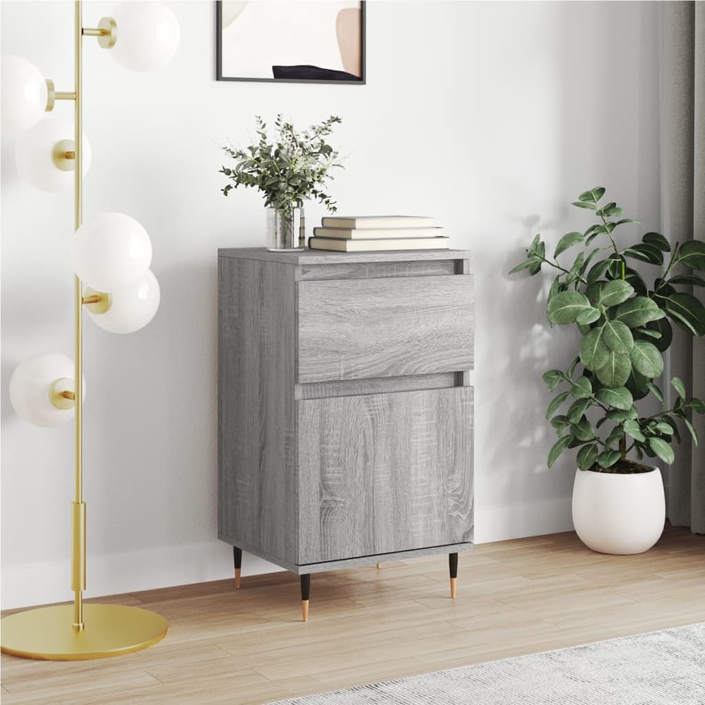 Dressoir 40x35x70 cm bewerkt hout grijs sonoma is nu te koop bij PeponiXL, paradijselijk wonen!