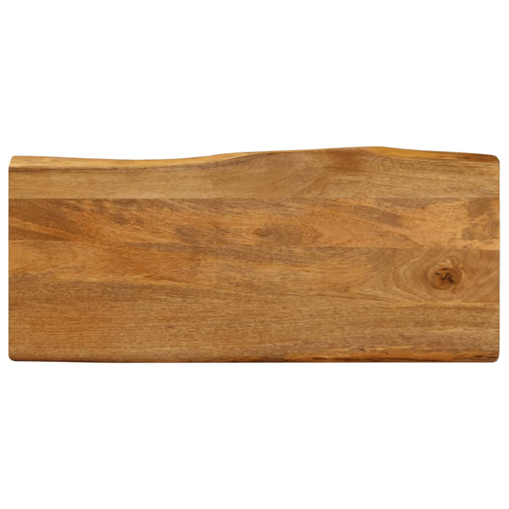 Tafelblad met natuurlijke rand 100x40x3,8 cm massief mangohout is nu te koop bij PeponiXL, paradijselijk wonen!