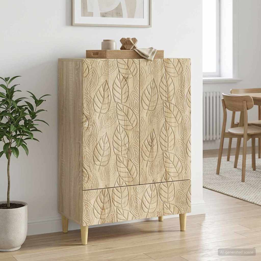 Dressoir Sonoma Eiken 66 x 34,5 x 95 cm Bewerkt hout is nu te koop bij PeponiXL, paradijselijk wonen!