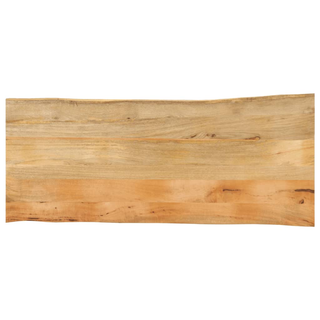 Tafelblad met natuurlijke rand 140x60x3,8 cm massief mangohout is nu te koop bij PeponiXL, paradijselijk wonen!