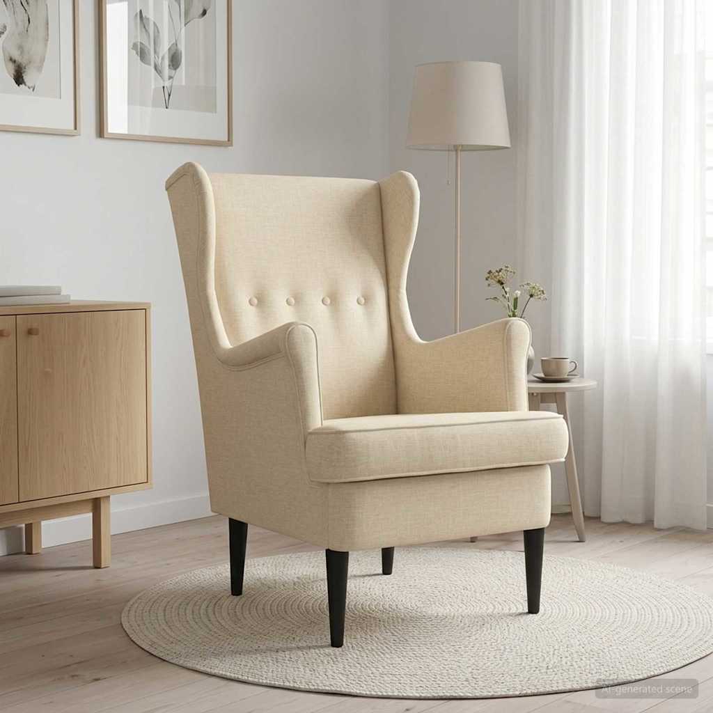 Fauteuil Crème Stof is nu te koop bij PeponiXL, paradijselijk wonen!