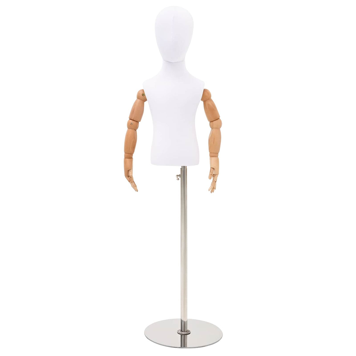Verstelbare 120-157 cm Mannequin met Basis Uniseks PP Wit is nu te koop bij PeponiXL, paradijselijk wonen!