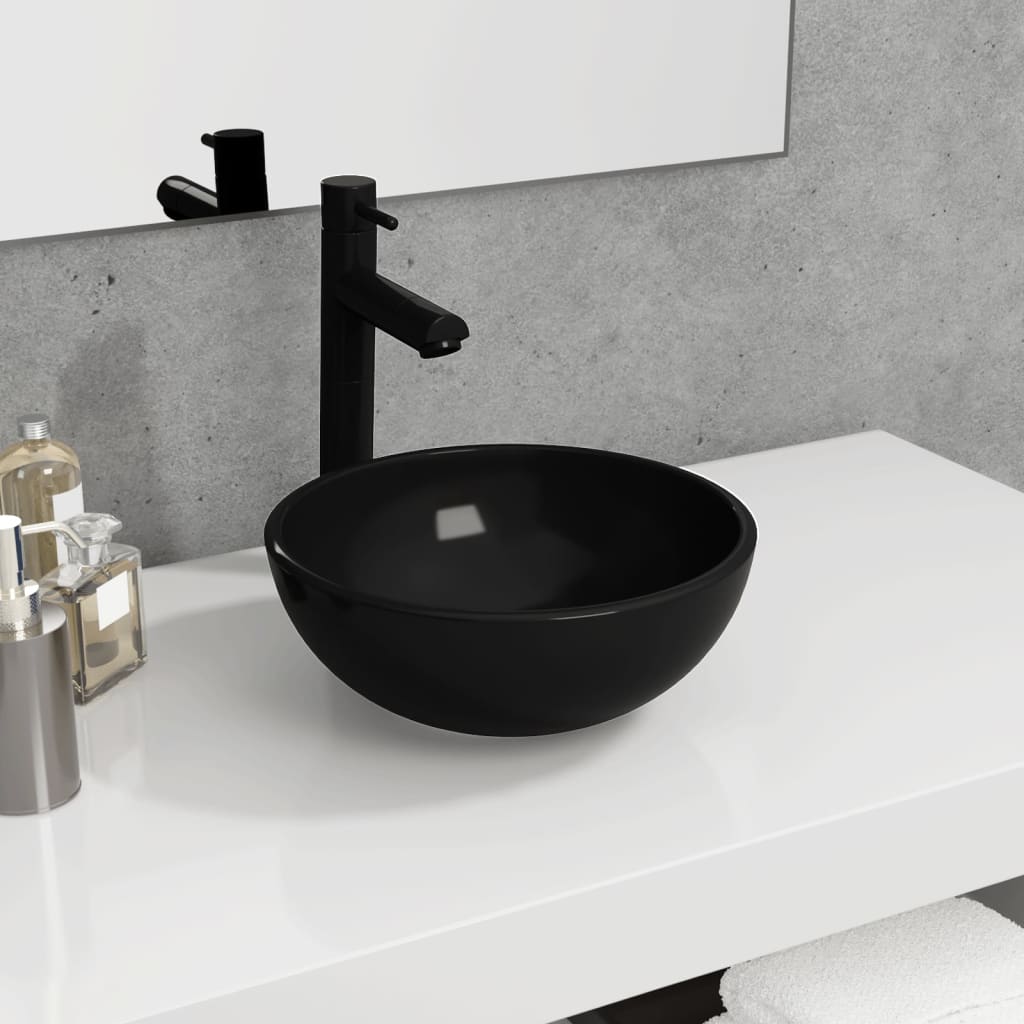 Wasbak 30x12 cm gehard glas zwart is nu te koop bij PeponiXL, paradijselijk wonen!