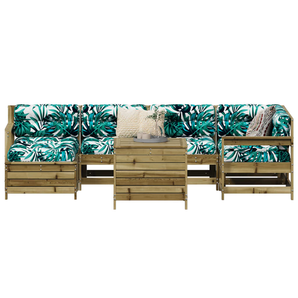 7-delige Loungeset geïmpregneerd grenenhout is nu te koop bij PeponiXL, paradijselijk wonen!